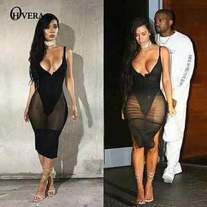 💋PFFLOOK DEEP V SHEER ZIPPER DRESS!!!